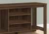 Monarch Specialties I 3566 Tv Stand, 48 Inch, Console, Media Entertainment Center, Storage Shelves, Living Room, Bedroom, Laminate, Walnut, Contemporary, Modern - - Mounts For Less