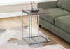 Monarch Specialties I 3638 Accent Table, C-shaped, End, Side, Snack, Living Room, Bedroom, Metal, Laminate, Brown, Chrome, Contemporary, Modern - - Mounts For Less