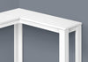Monarch Specialties I 3656 Accent Table, Console, Entryway, Narrow, Corner, Living Room, Bedroom, Laminate, White, Contemporary, Modern - - Mounts For Less
