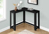 Monarch Specialties I 3657 Accent Table, Console, Entryway, Narrow, Corner, Living Room, Bedroom, Laminate, Black, Transitional - - Mounts For Less