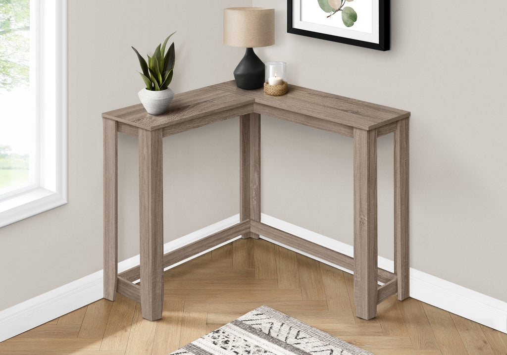 Monarch Specialties I 3659 Accent Table, Console, Entryway, Narrow, Corner, Living Room, Bedroom, Laminate, Brown, Contemporary, Modern - - Mounts For Less