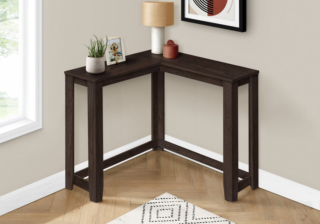 Monarch Specialties I 3660 Accent Table, Console, Entryway, Narrow, Corner, Living Room, Bedroom, Laminate, Brown, Contemporary, Modern - - Mounts For Less