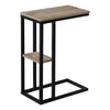Monarch Specialties I 3672 Accent Table, C-shaped, End, Side, Snack, Living Room, Bedroom, Metal, Laminate, Brown, Black, Contemporary, Modern - - Mounts For Less