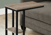 Monarch Specialties I 3672 Accent Table, C-shaped, End, Side, Snack, Living Room, Bedroom, Metal, Laminate, Brown, Black, Contemporary, Modern - - Mounts For Less