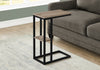 Monarch Specialties I 3672 Accent Table, C-shaped, End, Side, Snack, Living Room, Bedroom, Metal, Laminate, Brown, Black, Contemporary, Modern - - Mounts For Less