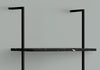 Monarch Specialties I 3684 Bookshelf, Bookcase, Etagere, Ladder, 5 Tier, 72"h, Office, Bedroom, Metal, Laminate, Black Marble Look, Black, Contemporary, Modern - - Mounts For Less