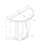 Monarch Specialties I 3727 Accent Table, Console, Entryway, Narrow, Sofa, Living Room, Bedroom, Mirror, Grey, Clear, Transitional - - Mounts For Less