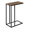 Monarch Specialties I 3764 Accent Table, C-shaped, End, Side, Snack, Living Room, Bedroom, Metal, Laminate, Brown, Black, Contemporary, Modern - - Mounts For Less