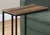 Monarch Specialties I 3764 Accent Table, C-shaped, End, Side, Snack, Living Room, Bedroom, Metal, Laminate, Brown, Black, Contemporary, Modern - - Mounts For Less