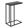 Monarch Specialties I 3765 Accent Table, C-shaped, End, Side, Snack, Living Room, Bedroom, Metal, Laminate, Grey, Black, Contemporary, Modern - - Mounts For Less