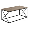 Monarch Specialties I 3786 Coffee Table, Accent, Cocktail, Rectangular, Living Room, 40"l, Metal, Laminate, Brown, Black, Contemporary, Modern - - Mounts For Less