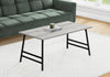 Monarch Specialties I 3791 Coffee Table, Accent, Cocktail, Rectangular, Living Room, 40"l, Metal, Laminate, Grey, Black, Contemporary, Modern - - Mounts For Less