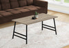 Monarch Specialties I 3792 Coffee Table, Accent, Cocktail, Rectangular, Living Room, 40"l, Metal, Laminate, Brown, Black, Contemporary, Modern - - Mounts For Less