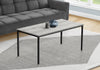 Monarch Specialties I 3796 Coffee Table, Accent, Cocktail, Rectangular, Living Room, 40"l, Metal, Laminate, Grey, Black, Contemporary, Modern - - Mounts For Less