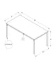 Monarch Specialties I 3797 Coffee Table, Accent, Cocktail, Rectangular, Living Room, 40"l, Metal, Laminate, Brown, Black, Contemporary, Modern - - Mounts For Less