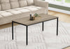 Monarch Specialties I 3797 Coffee Table, Accent, Cocktail, Rectangular, Living Room, 40"l, Metal, Laminate, Brown, Black, Contemporary, Modern - - Mounts For Less