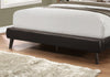 Monarch Specialties I 5982Q Bed, Queen Size, Platform, Bedroom, Frame, Upholstered, Pu Leather Look, Wood Legs, Brown, Transitional - - Mounts For Less