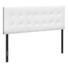 Monarch Specialties I 6002Q Bed, Headboard Only, Queen Size, Bedroom, Upholstered, Pu Leather Look, White, Transitional - - Mounts For Less