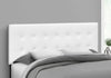 Monarch Specialties I 6002Q Bed, Headboard Only, Queen Size, Bedroom, Upholstered, Pu Leather Look, White, Transitional - - Mounts For Less