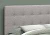 Monarch Specialties I 6003Q Bed, Headboard Only, Queen Size, Bedroom, Upholstered, Linen Look, Grey, Transitional - - Mounts For Less