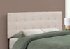 Monarch Specialties I 6004F Bed, Headboard Only, Full Size, Bedroom, Upholstered, Linen Look, Beige, Transitional - - Mounts For Less