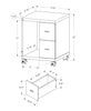 Monarch Specialties I 7056 Office, File Cabinet, Printer Cart, Rolling File Cabinet, Mobile, Storage, Work, Laminate, Brown, Contemporary, Modern - - Mounts For Less