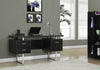 Monarch Specialties I 7080 Computer Desk, Home Office, Laptop, Left, Right Set-up, Storage Drawers, 60"l, Work, Metal, Laminate, Brown, Grey, Contemporary, Modern - - Mounts For Less