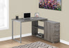 Monarch Specialties I 7134 Computer Desk, Home Office, Corner, Left, Right Set-up, Storage Drawers, L Shape, Work, Laptop, Metal, Laminate, Brown, Grey, Contemporary, Modern - - Mounts For Less