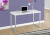 Monarch Specialties I 7154 Computer Desk, Home Office, Laptop, 48"l, Work, Metal, Laminate, White, Grey, Contemporary, Modern - - Mounts For Less