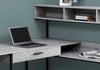 Monarch Specialties I 7160 Computer Desk, Home Office, Corner, Storage Drawers, L Shape, Work, Laptop, Metal, Laminate, Grey, Black, Contemporary, Modern - - Mounts For Less