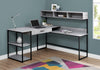 Monarch Specialties I 7160 Computer Desk, Home Office, Corner, Storage Drawers, L Shape, Work, Laptop, Metal, Laminate, Grey, Black, Contemporary, Modern - - Mounts For Less