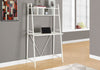 Monarch Specialties I 7163 Computer Desk, Home Office, Laptop, Leaning, Storage Shelves, Work, Metal, Laminate, White, Contemporary, Modern - - Mounts For Less