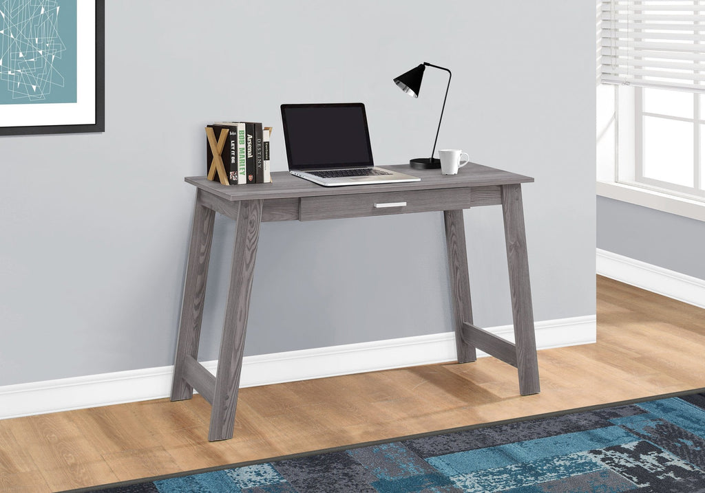 Monarch Specialties I 7192 Computer Desk, Home Office, Laptop, Storage Drawers, Work, Laminate, Grey, Contemporary, Modern - - Mounts For Less