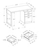 Monarch Specialties I 7295 Computer Desk, Home Office, Laptop, Left, Right Set-up, Storage Drawers, 48"l, Work, Laminate, Grey, Black, Contemporary, Modern - - Mounts For Less
