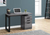 Monarch Specialties I 7295 Computer Desk, Home Office, Laptop, Left, Right Set-up, Storage Drawers, 48"l, Work, Laminate, Grey, Black, Contemporary, Modern - - Mounts For Less