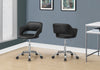 Monarch Specialties I 7298 Office Chair, Adjustable Height, Swivel, Ergonomic, Armrests, Computer Desk, Work, Metal, Pu Leather Look, Black, Chrome, Contemporary, Modern - - Mounts For Less