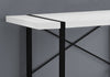 Monarch Specialties I 7313 Computer Desk, Home Office, Laptop, 48"l, Work, Metal, Laminate, White, Black, Contemporary, Modern - - Mounts For Less
