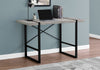 Monarch Specialties I 7316 Computer Desk, Home Office, Laptop, 48"l, Work, Metal, Laminate, Grey, Black, Contemporary, Modern - - Mounts For Less