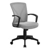 Monarch Specialties I 7340 Office Chair, Adjustable Height, Swivel, Ergonomic, Armrests, Computer Desk, Work, Metal, Fabric, Grey, Black, Contemporary, Modern - - Mounts For Less