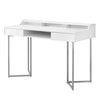 Monarch Specialties I 7361 Computer Desk, Home Office, Laptop, Storage Drawers, 48"l, Work, Metal, Laminate, White, Grey, Contemporary, Modern - - Mounts For Less