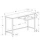 Monarch Specialties I 7368 Computer Desk, Home Office, Laptop, 48"l, Work, Metal, Laminate, White, Grey, Contemporary, Modern - - Mounts For Less