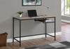 Monarch Specialties I 7370 Computer Desk, Home Office, Laptop, 48"l, Work, Metal, Laminate, Brown, Black, Contemporary, Modern - - Mounts For Less
