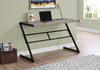 Monarch Specialties I 7373 Computer Desk, Home Office, Laptop, 48"l, Work, Metal, Laminate, Brown, Black, Contemporary, Modern - - Mounts For Less