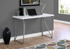 Monarch Specialties I 7376 Computer Desk, Home Office, Laptop, 48"l, Work, Metal, Laminate, White, Grey, Contemporary, Modern - - Mounts For Less