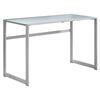 Monarch Specialties I 7380 Computer Desk, Home Office, Laptop, 48"l, Work, Metal, Tempered Glass, Grey, Contemporary, Modern - - Mounts For Less