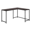 Monarch Specialties I 7390 Computer Desk, Home Office, Corner, 58"l, L Shape, Work, Laptop, Metal, Laminate, Brown, Black, Contemporary, Modern - - Mounts For Less