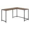 Monarch Specialties I 7391 Computer Desk, Home Office, Corner, 58"l, L Shape, Work, Laptop, Metal, Laminate, Brown, Black, Contemporary, Modern - - Mounts For Less