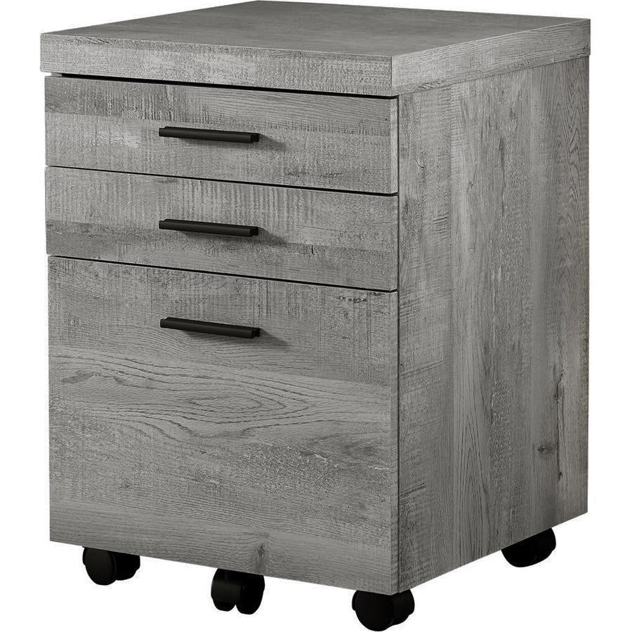 Monarch Specialties I 7401 File Cabinet, Rolling Mobile, Storage Drawers, Printer Stand, Office, Work, Laminate, Grey, Contemporary, Modern - - Mounts For Less