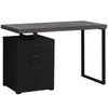 Monarch Specialties I 7411 Computer Desk, Home Office, Laptop, Left, Right Set-up, Storage Drawers, 48"l, Work, Metal, Laminate, Black, Grey, Contemporary, Modern - - Mounts For Less