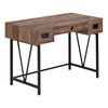 Monarch Specialties I 7412 Computer Desk, Home Office, Laptop, Storage Drawers, 48"l, Work, Metal, Laminate, Brown, Black, Transitional - - Mounts For Less